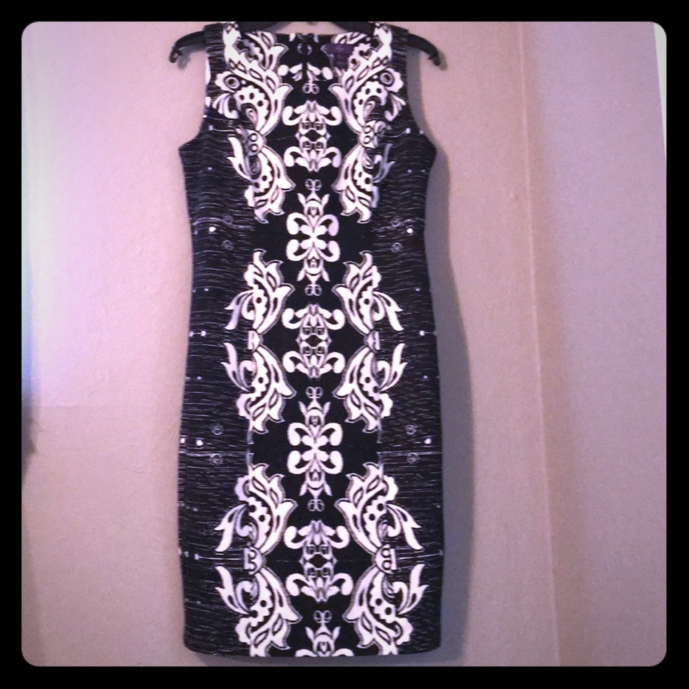 NYDJ Black and White print dress